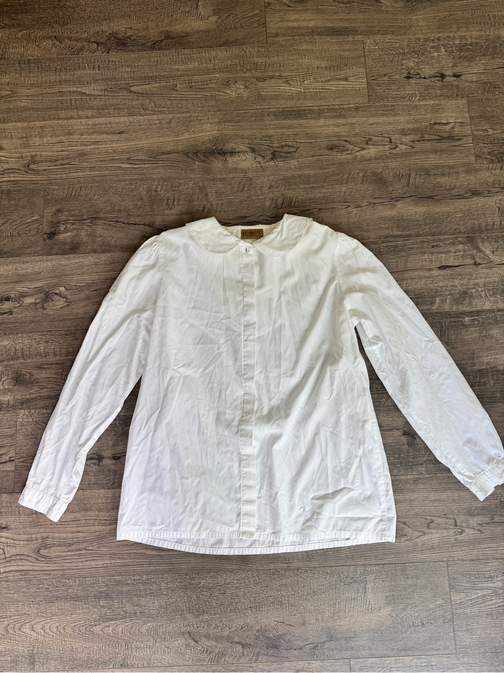 J. Crew White Button-Down Blouse